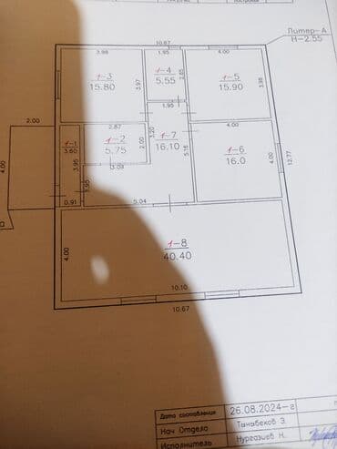 газ в дом: Дом, 120 м², 5 комнат, Собственник, ПСО (под самоотделку) — 6