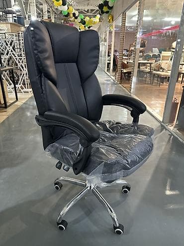 coller master: Офисное кресло, С колесиками, цвет - Черный, Экокожа — 3