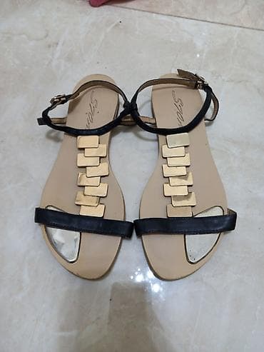 Личные вещи: Босоножки, 36.5, Basconi, Б/у, цвет - Черный, Самовывоз — 2