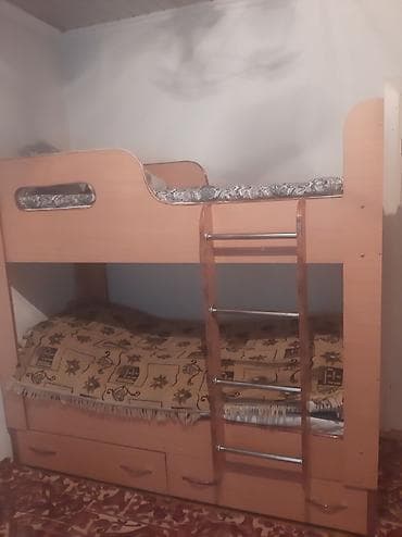 костюм игры в кальмара: Двухъярусная кровать + тумба/стойка под ТВ с акустикой 1) — 3