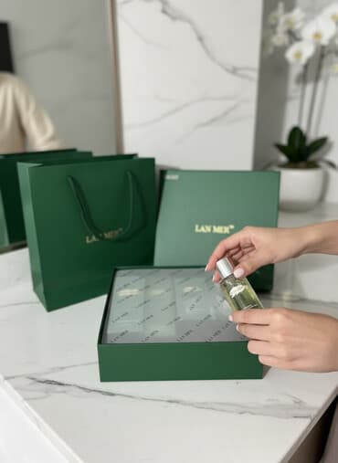 срочно продаю в связи с переездом: Подарочный набор ухода за кожей LAN MER Состав набора (5 средств): - — 3