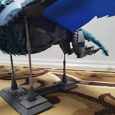 драка: Лего дракон (сборная модель) - Большая фигурка дракона из кубиков — 7