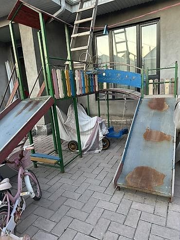 горки и качели: Детская площадка Для улицы — 2