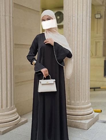 Головные уборы: Повседневное платье, Made in KG, Лето, Длинная модель, Шелк, Прямое, Все размеры — 3