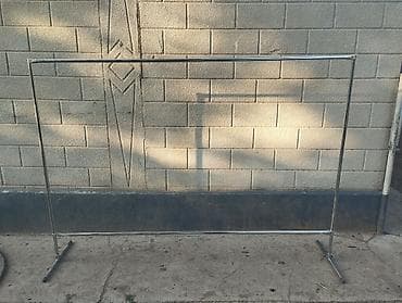 Соода жабдуулары: Напольная вешалка-стойка для одежды (рамная) - Материал — 2