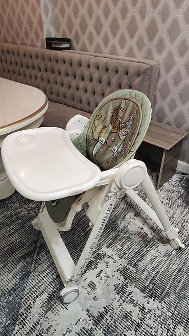 teddy bear: Стульчик для кормления, Б/у, Другой бренд, Пластик, Другой вид, цвет - Зеленый — 3
