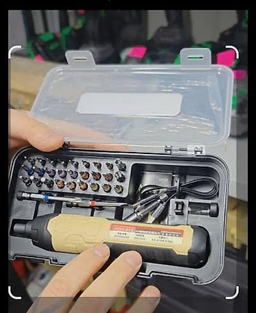 прожектор для дома: Аккумуляторная электрическая отвёртка FBH-01S в кейсе с насадками — 1