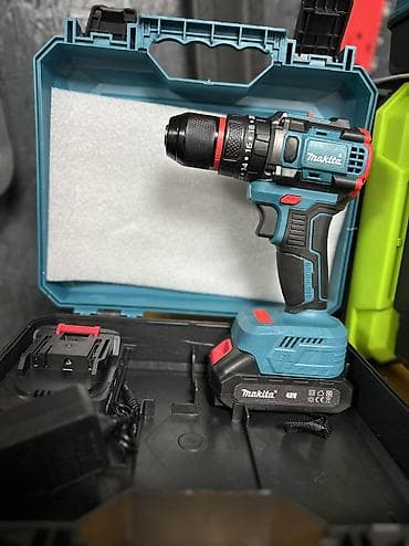 Аккумуляторная дрель-шуруповерт Makita (48V) в кейсе - Питание at lalafo.kg Аккумуляторная дрель-шуруповерт Makita (48V) в кейсе - Питание