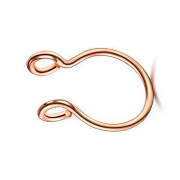 ночнушки: Пирсинг для носа (для перегородки) без прокола, U - образное кольцо — 4