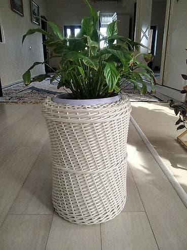 Өсүмдүктөр үчүн карапалар: Плетёные кашпо и декоративные корзины для растений - Материал — 2