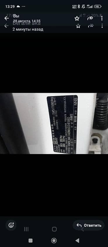 santafe 2019: Hyundai Avante: 2020 г., 1.6 л, Автомат, Газ, Седан — 1