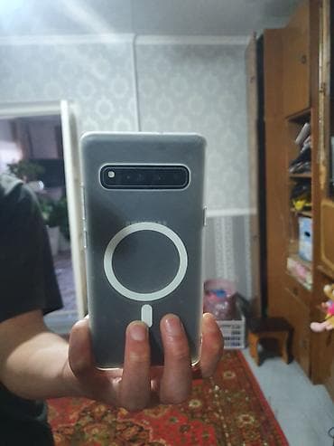 pro max: Samsung Galaxy S10 5G, Б/у, 256 ГБ, цвет - Черный, 1 SIM, eSIM — 1