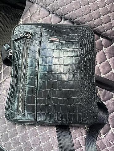 сумка мужская б: Классическая сумка, Butun, Материал: Натуральная кожа, Застежка на молнии, Мужские — 1