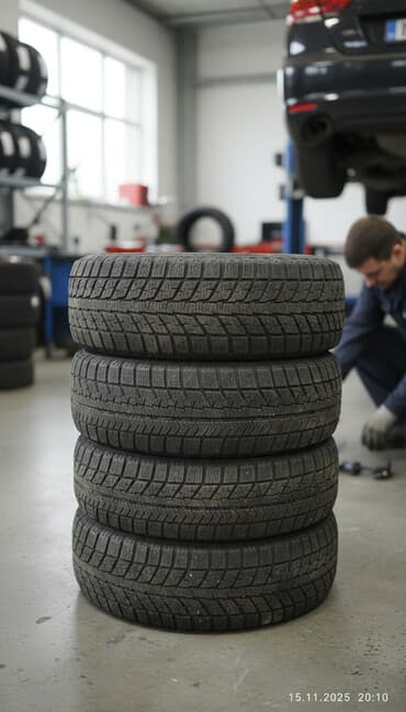 Шины 195 / 65 / R 15, Зима, Комплект, Легковые, Япония, Bridgestone