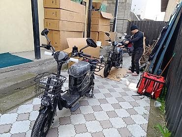 электроскутер купить в бишкеке: Электроскутер (городской/грузовой) с увеличенной посадкой и багажными — 3