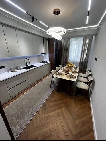 асанбай район: 4 комнаты, 108 м², Асанбай мкр Элитка, 10 этаж, Дизайнерский ремонт — 4