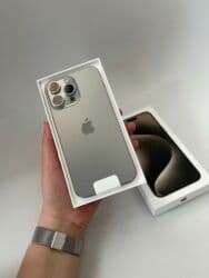 iphone 7 r sim: IPhone 15 Pro Max, Жаңы, 512 ГБ, Natural Titanium, Каптама, 91 % — 1
