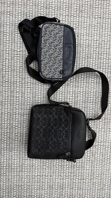 yandex bag: Классическая сумка, Coach, Материал: Комбинированный материал, Застежка на молнии, Мужские — 1