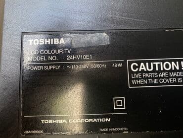 телевизор даром: TOSHIBA TV REGZA 24HV10E1; Страна: Япония; размер: 24дюйма(61см); ЖК — 5