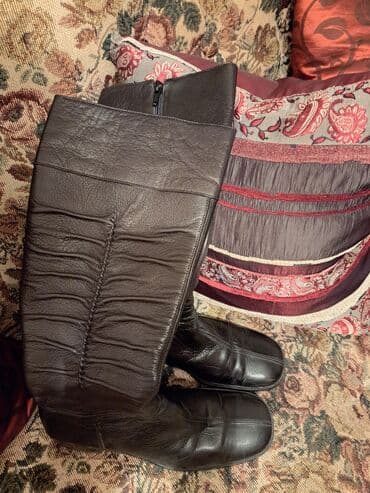 оптом ботинки: Продаю женские кожаные сапоги производства Кореи в отличном состоянии — 2