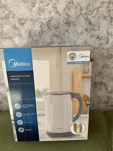 Электрический чайник Midea MK-SH17M301-1 - Объем: 1,7 л — оптимально at lalafo.kg Электрический чайник Midea MK-SH17M301-1 - Объем: 1,7 л — оптимально