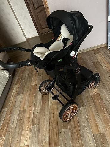 коляска детска: Коляска, цвет - Черный — 5