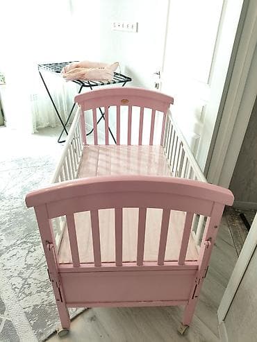 doona x: Детская приставная кроватка, С колесиками, цвет - Розовый — 6