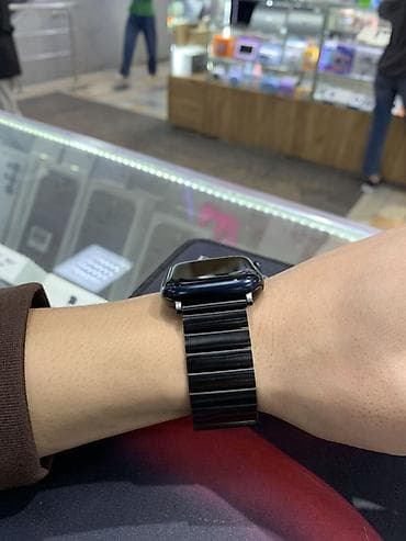 watch 9: Смарт‑часы Apple Watch (корпус темный) с металлическим магнитным — 4