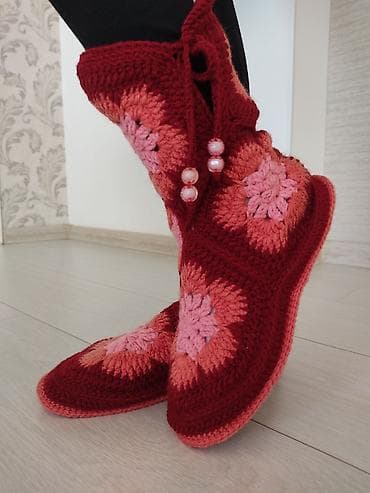 pull and beer: Домашние тапочки, 38, Новый, цвет - Красный, Самовывоз — 5