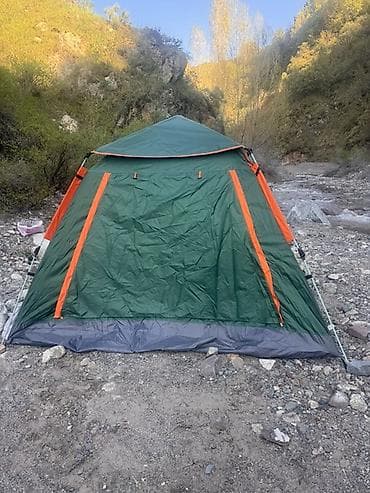 лотка надувной: Палатка для пикника на 4-6 человека + небольшой стол с двумя стульями — 3