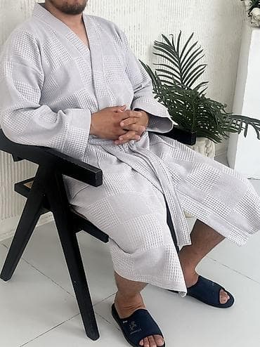 оптом одежда: Оптом и в розницу вафельный банный халат во всех размерах! — 2