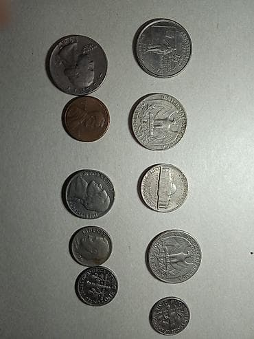 Подборка монет США (разные номиналы и годы чеканки), цена за все