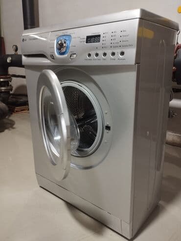 стиральные машина новые: Стиральная машина LG, Б/у, Автомат, До 5 кг, Узкая — 1