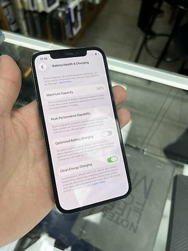 Уюлдук телефондор жана аксессуарлар: IPhone 12 Pro, Колдонулган, 256 ГБ, Sierra Blue, Кабель, 100 % — 2