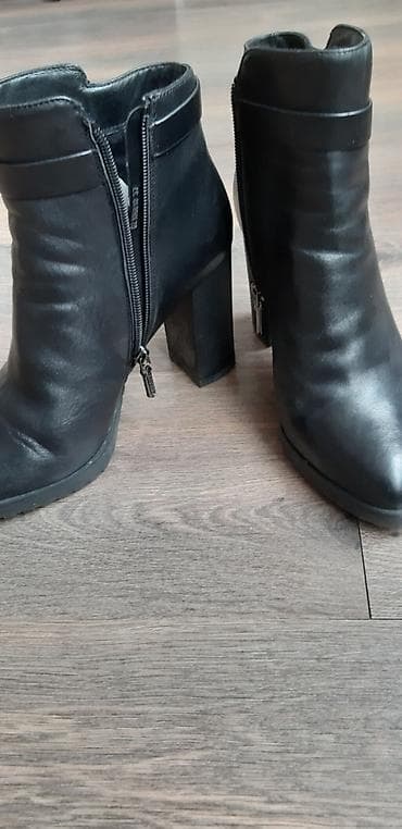 Прокат одежды: Полу сапоги кожаные pier carden,отличное качество удобный каблук — 2