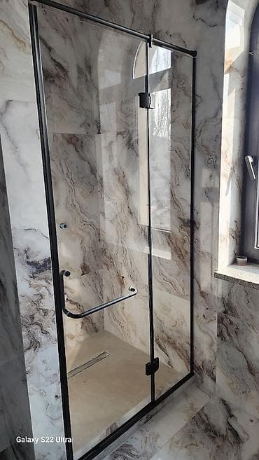 стеклянные шторки для ванной: Душевые перегородки и двери из закалённого стекла - Изготовление под — 3