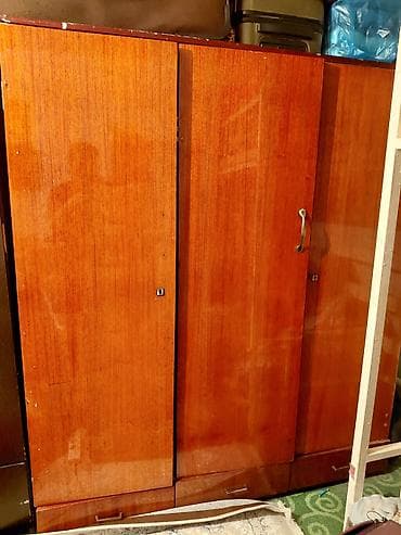 Зал үчүн гарнитуралар: Зал үчүн гарнитур, Колдонулган, Шкаф, Жыгач, Өзү алып кетүү, түсү - Күрөң — 2