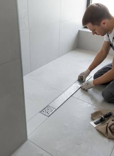 уличный туалет: Линейный трап для душа TIM - Тип: линейный сливной трап (душевой — 1