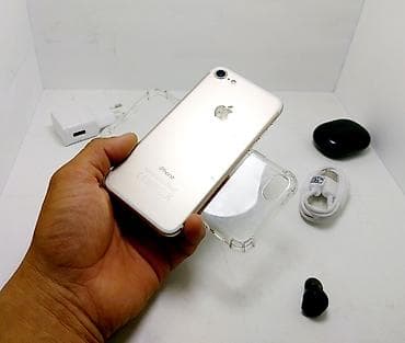 iphone 8s plus: IPhone 7, Б/у, 128 ГБ, Серебристый, Наушники, Зарядное устройство, Защитное стекло, 100 % — 10