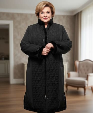 купить женский пуховик большого размера: Женская норка. Почти новый. Размер 56 — 1