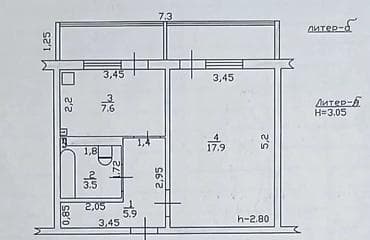 all group: 1 комната, 44 м², 105 серия, 2 этаж, Старый ремонт — 7