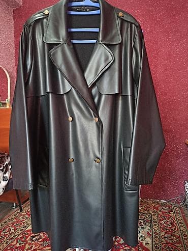Плащ, Тренчкот, Двубортная модель, 4XL at lalafo.kg Плащ, Тренчкот, Двубортная модель, 4XL