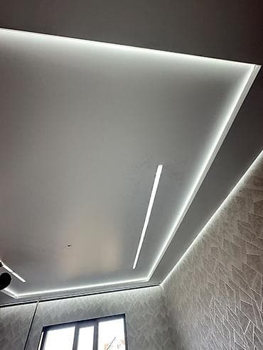 спринтер линия: Натяжной потолок Матовое Монтаж — 5