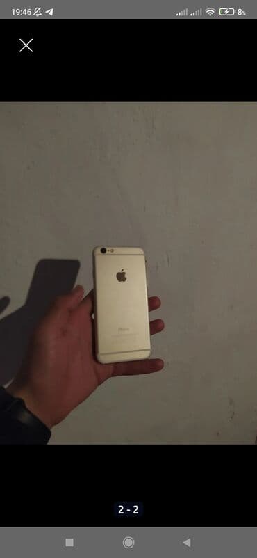 iphone se 4 цена бишкек: IPhone 6, Колдонулган, 16 ГБ, Алтын, 65 % — 3