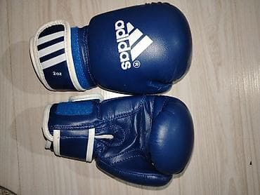 муай тай шорты: Детские боксёрские перчатки adidas, синие, вес 2 oz. - Бренд: adidas — 1