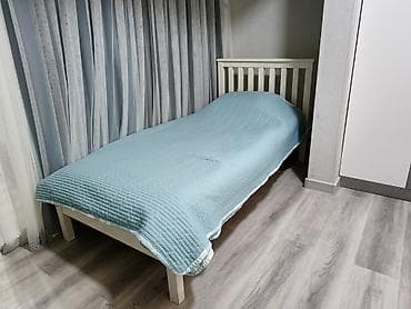 каркас кровать: Односпальная кровать из дерева 80*190 самовывоз, с матрасом — 1