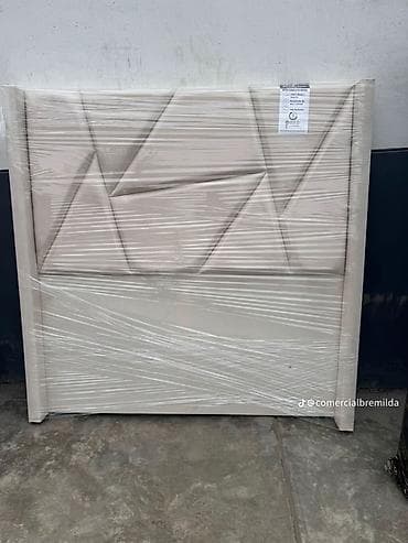 спальни: Мягкая кровать с изголовьем + матрас - Современный комплект — 2