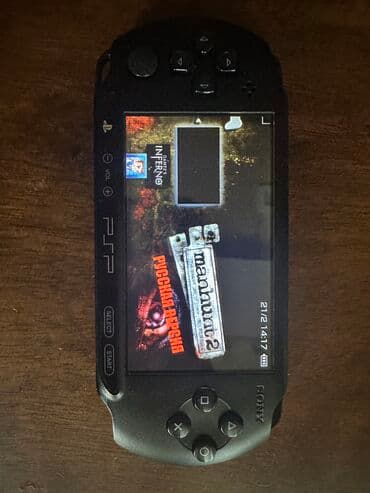 портативная игровая консоль бишкек: PSP e1000 Продаю псп е1000, с 4 играми. +Зарядка +Чехол +Флешка — 4