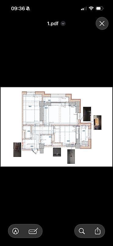 сдается места: 2 комнаты, 82 м², Ала-Арча ТРЦ Элитка, 4 этаж, ПСО (под самоотделку) — 1