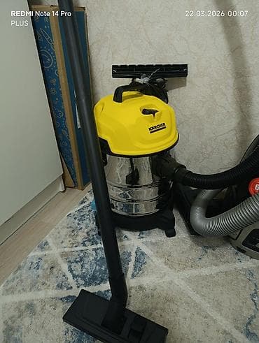 Пылесос, Karcher, Ручной, Сухая, Влажная, Смешанная, Контейнер, Мешок, Циклонный фильтр